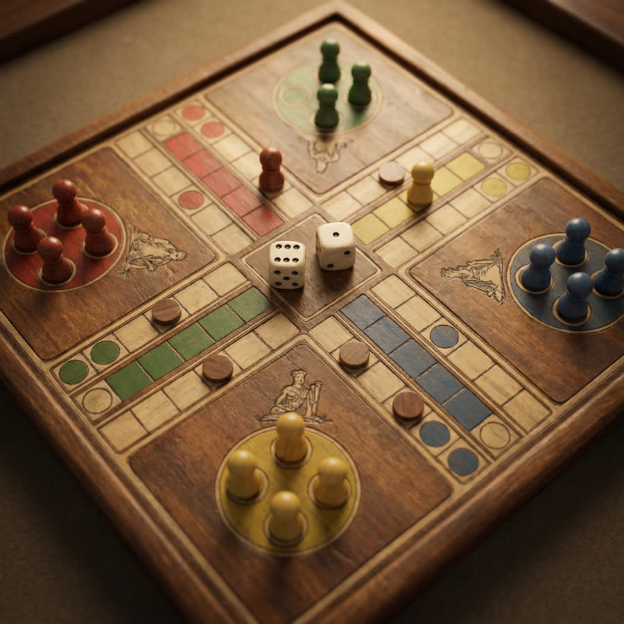 KheloBhai Point Ludo board gameplay on Android
