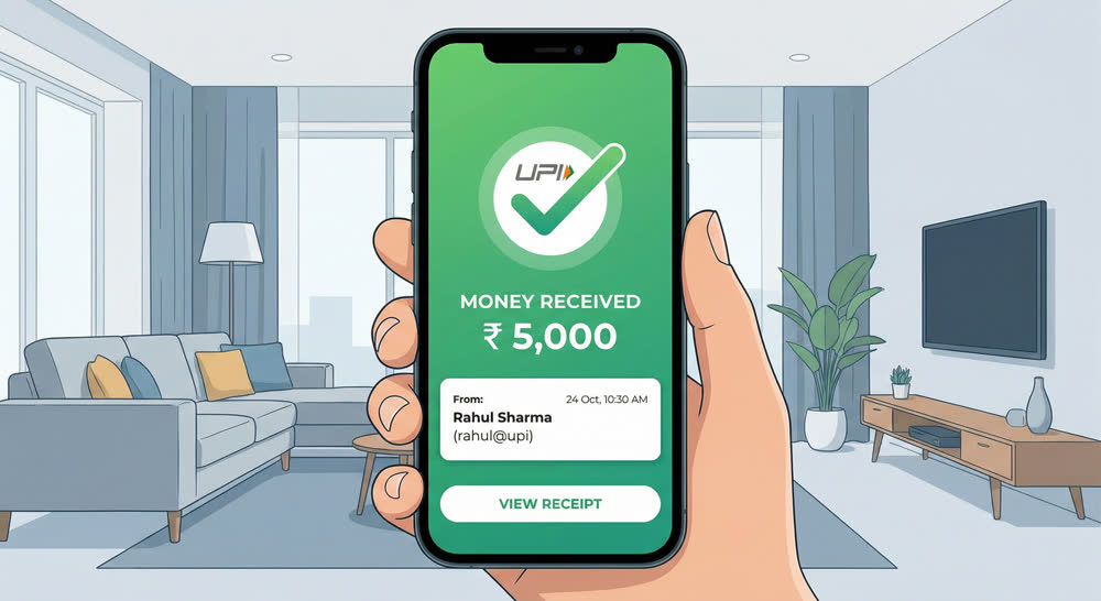 KheloBhai UPI wallet payment success screen India